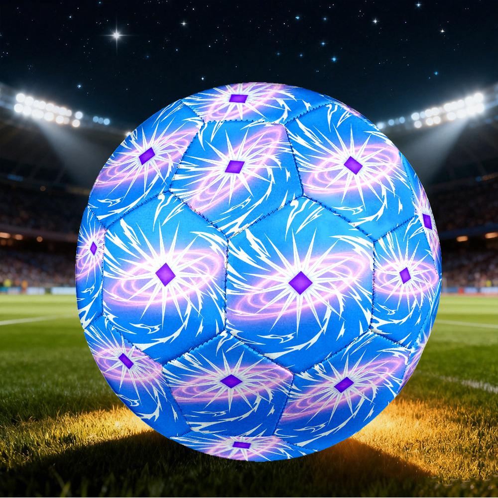 1pc Cosmic Energy Burst Size 5 Soccer Ball Professional Match Training Football Indoor &Outdoor Sports Ball Lightweight Durable c6567