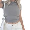 2023 Spring New Short Sleeve T-Shirt Women Solid Simple Casual Soft All-Match Hot Basic Crop Tops Tees Summer Fashion