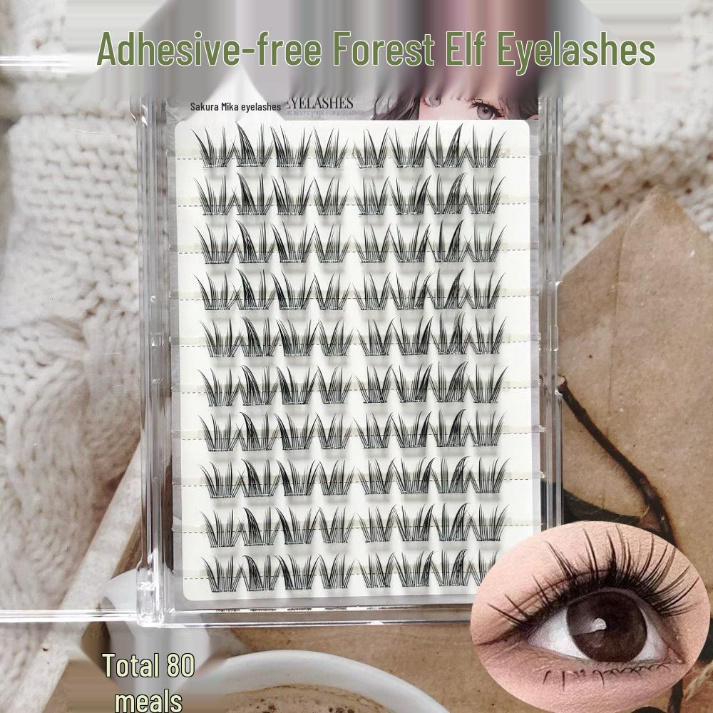 Yingmei Jia Jie Fairy Natural Cosplay lashes Hu Die Lan Ren Thick Wide Pure Rain