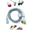 Compatible with MINDRAY T5/T8 Patient Monitor, 3/5 Lead Wire with Clip/Snap, for ECG Data Monitoring Workstation, Heart Rate Sensor Module Kit