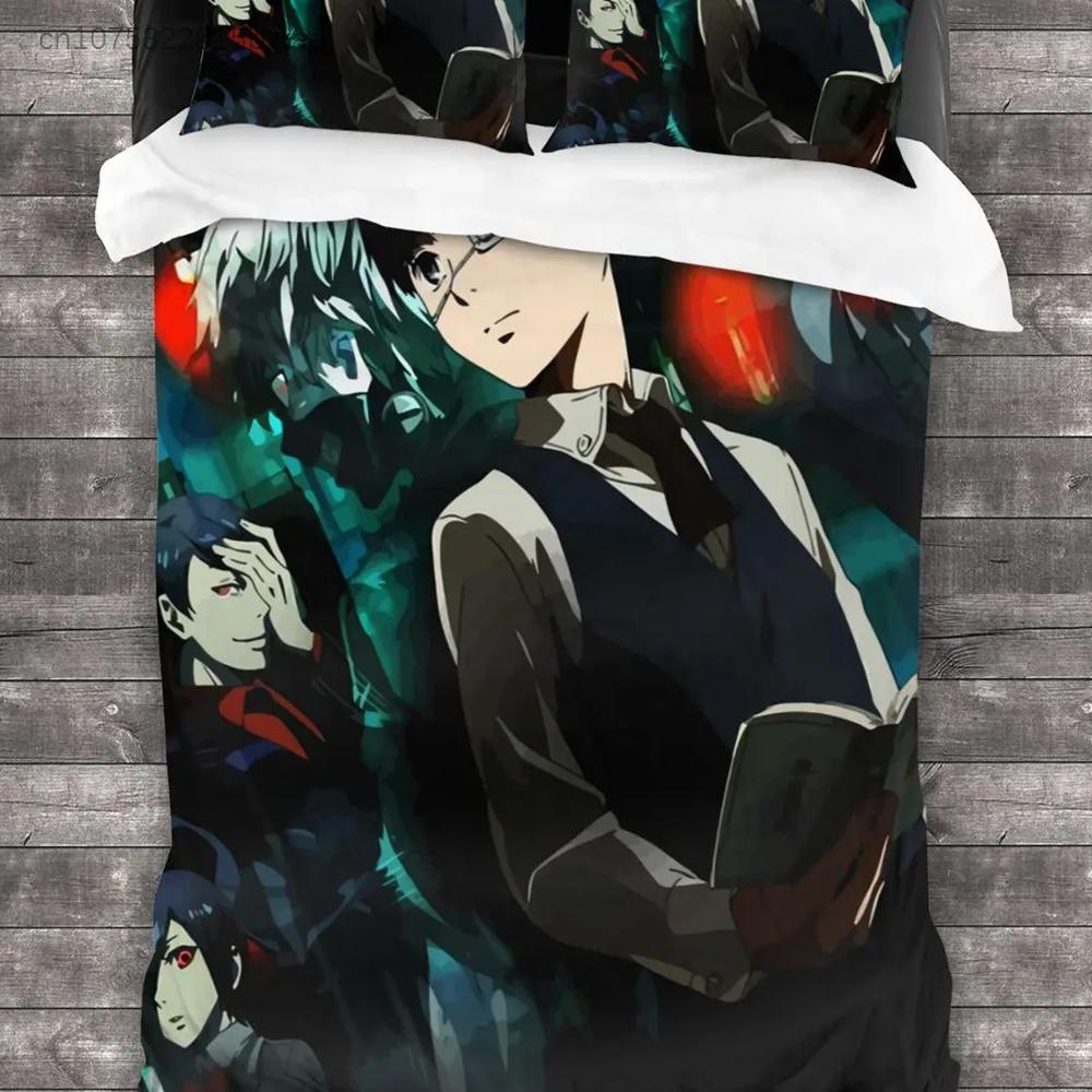 2014 Tokyo Ghoul Комплект постельного белья для спальни Мягкие современные покрывала Удобное детское пододеяльник Покрывало и наволочка