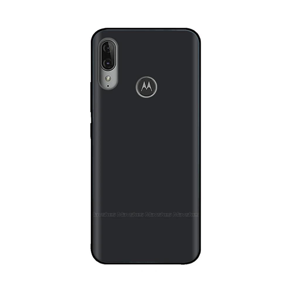Чехол для Moto E6 Plus Мягкая черная силиконовая задняя крышка телефона для Motorola Moto E6 Play E6s 2020 Чехол-крышка для MotoE6 Plus Coque Funda