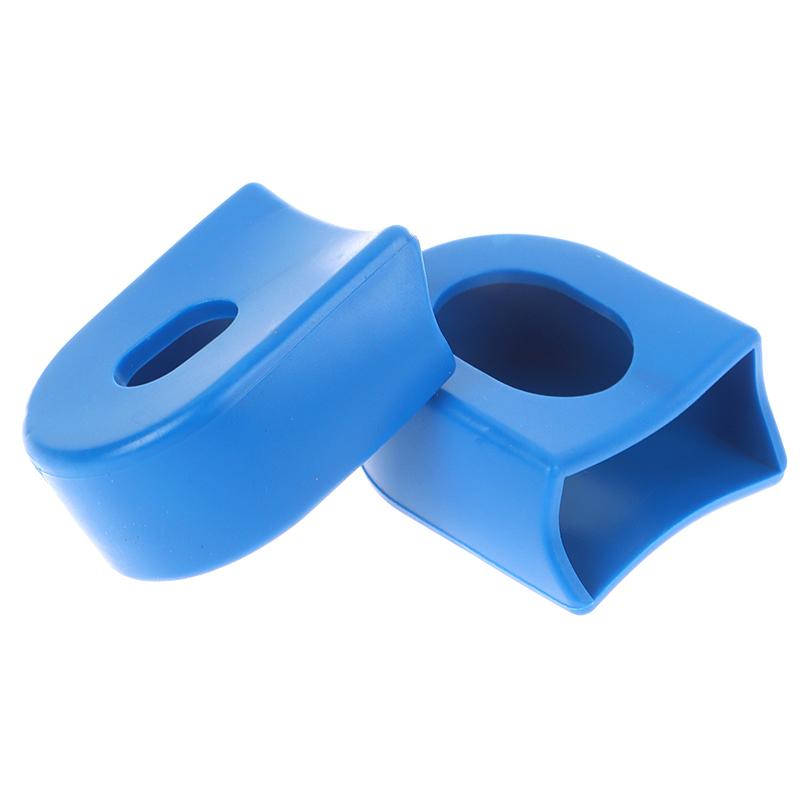 1 Pair Bicycle Silicone Crank Cover Protector Silicone Sleeve Pedal Crankset Protective Case Mountain Bike Cycling Accessories