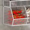 Корзина для хранения из проволочной сетки Yousheng, большая вместимость, прочная, несущая, простая в установке, настенная полка, органайзер, корзина