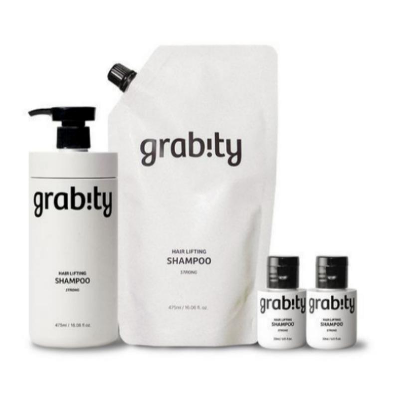 Gravity Hair Lifting Shampoo Strong 475ml + 475ml Refill Set (+30ml x2 Bonus)