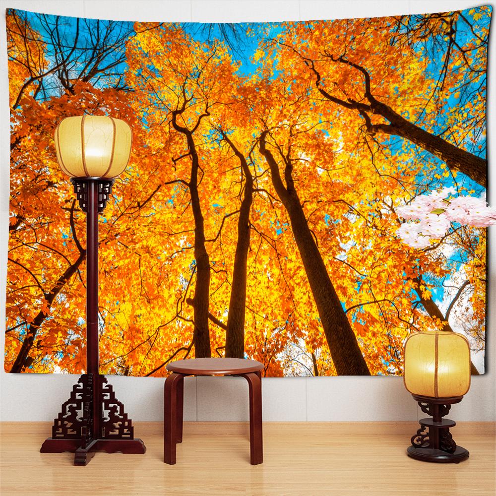 Красивый Современный Пейзаж Картина Маслом Гобелен Настенный Психоделический Арт Бохо Эстетическая Комната ТВ Фон Декор