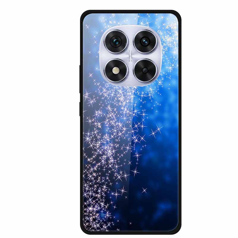 Закаленное Стекло Чехол Для Redmi Note 14 Pro Coque 14Pro Цветы Чехлы Для Телефона Для Xiaomi Redmi Note14 Pro Жесткий Задний Чехол Funda
