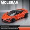 1/32 Mclaren 765LT Серия Суперкаров Металлический Литой Модель Автомобиля Книжный Шкаф Библиотеки Декорации Подарки для Друга Коллекция Хобби
