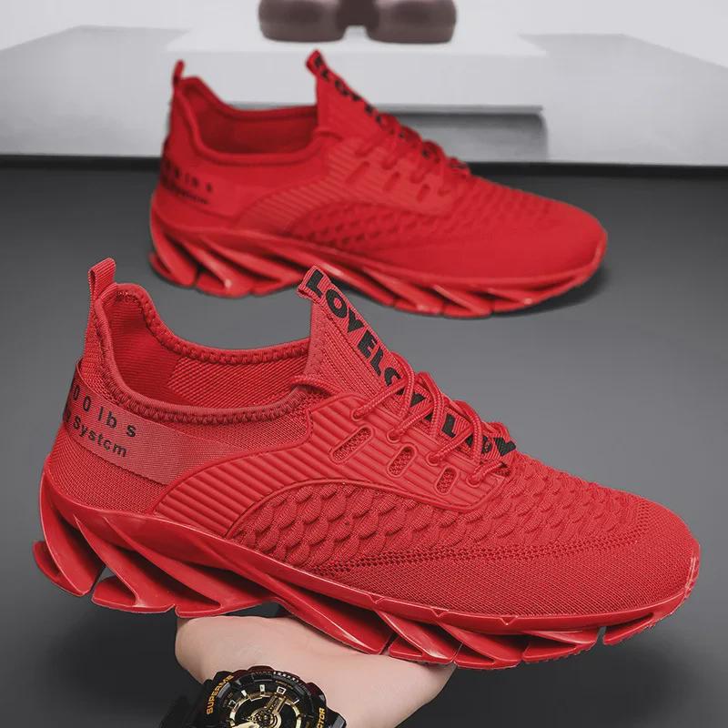 Мужские дышащие кроссовки Flying Mesh Casual Blade-Soled для бега