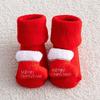 Newborn Baby Boys Girls Socks Anti Slip Winter Thick Warm Infant Toddler Christmas New Year's Short Floor Children Socks