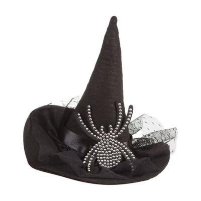 Bristol Novelty Женская шляпа ведьмы с бриллиантами и пауком