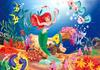 The Little Mermaid Coral Backdrop Adorable Girl Birthday Party Decor Baby Shower Supplies Photo Backdrop Party Scene Setter