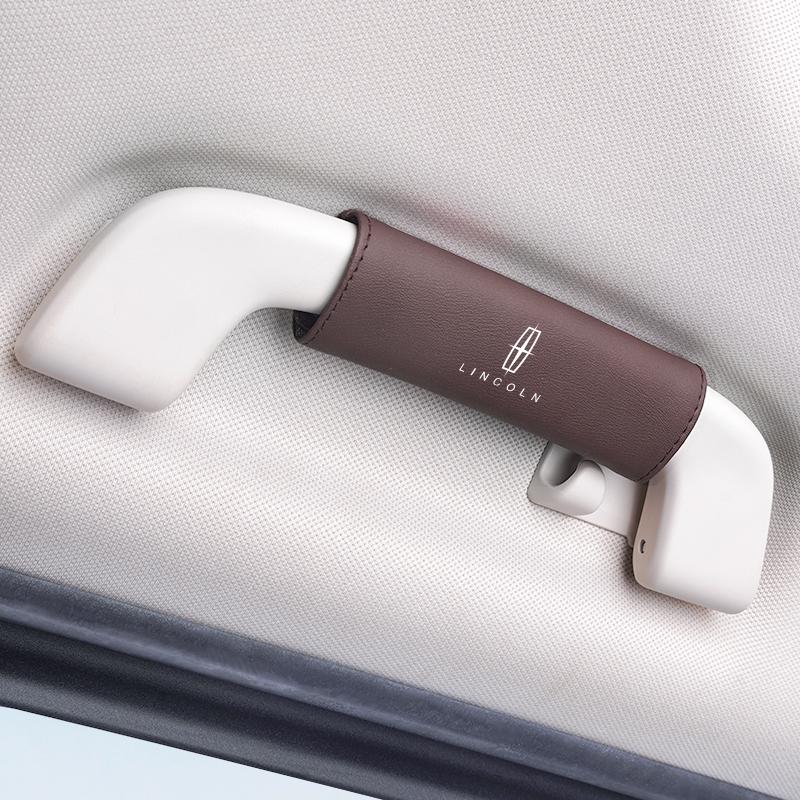 1Pcs PU Leather Roof Handle Anti-scratch Protector Case For Lincoln Z Navigator Town-car Aviator MKZ Corsair Continental MKX MKS vdi7