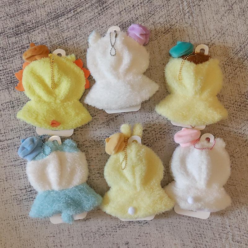10-15 см кукольная одежда Kawaii Chiikawa Hachiware Usagi плюшевый плащ одежда милый кукольный головной убор мультяшная кукла украшение подвеска