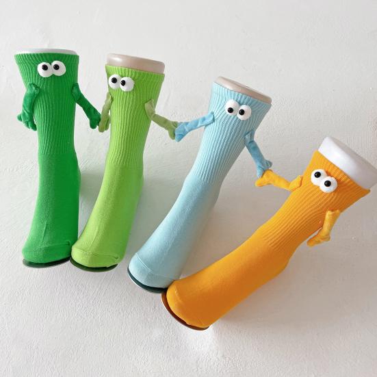 Магнитные носки, держащие руку, новинка, парные носки, забавные парные носки, подарки для мужчин