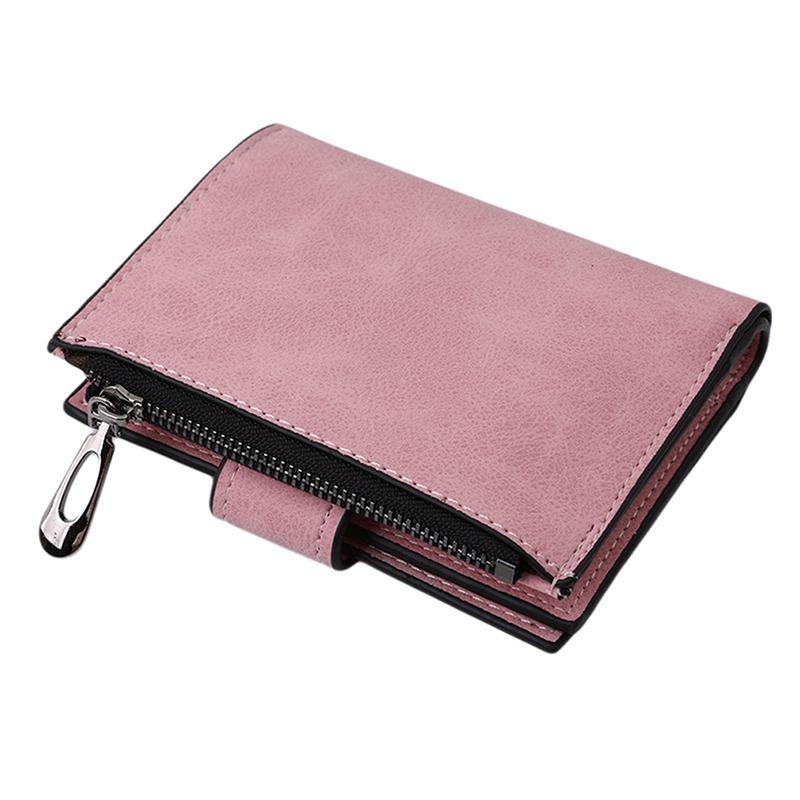 Женский портативный клатч-кошелек с коротким замком, мини-кошелек для денег, держатель для карт