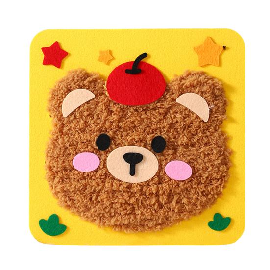 1 комплект, набор для вышивки кукол с мультяшными животными, набор для шитья своими руками для начинающих детей и взрослых, набор для шитья из пряжи «Обезьяна, тигр, кошка, панда, лев, слон, олень, свинья, утка»