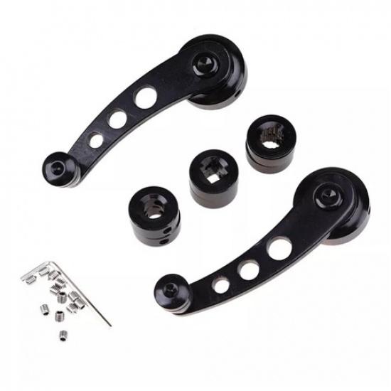 1Pair of Aluminum Window Crank Handle Winders for Car Truck Glass Door Universal