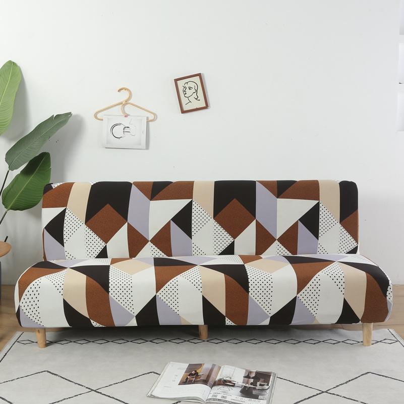 Чехол на диван-кровать без подлокотников, эластичный чехол-футон из спандекса, эластичный полностью складной чехол для дивана, встроенный полный складной чехол для дивана