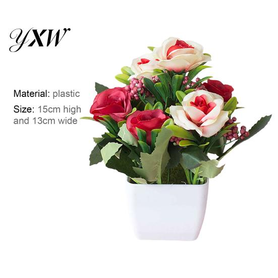 Fake Flower Realistic Artificial Bonsai Decorative UV Resistant Potted Pot DIY Crafts Home Decor Simulation