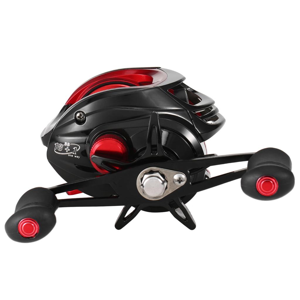 Baitcasting Reel 18+1BB Bea s Baitcasting Fishing Reel High Speed 7.2: 1 Gear Ratio Magnetic Brake System Baitcaster Reel