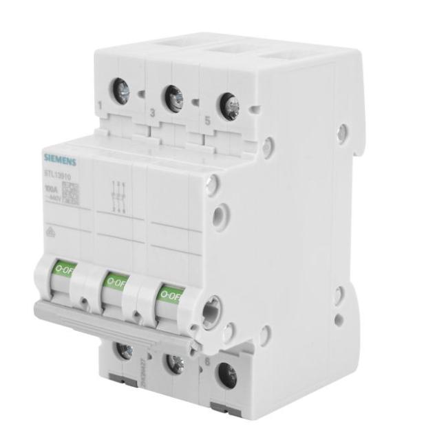 Modular Switch Disconnector 3P 100A 400V Sentron 5Tl1391-0