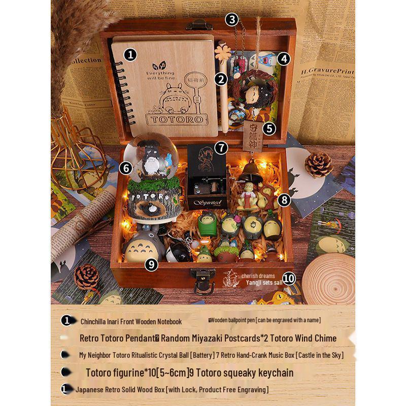 Подарочный набор фигурок Хаяо Миядзаки для подруг - Идеально подходит для дней рождения, средней школы, старшей школы или выпускного.