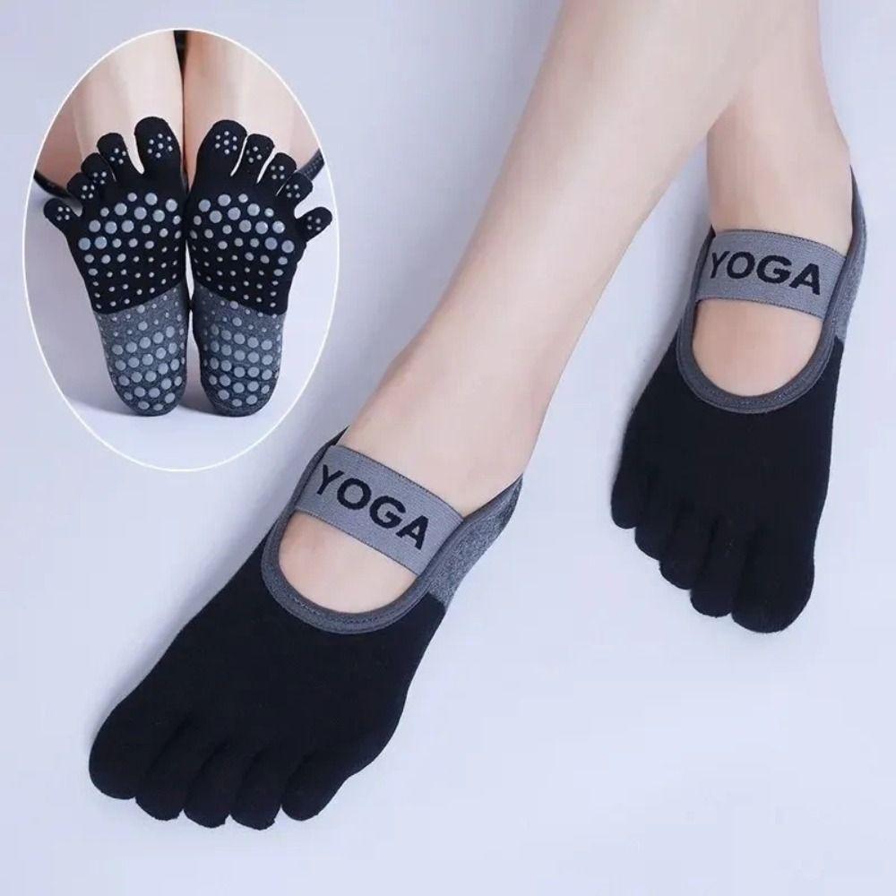 with Elastic Band Five Finger Socks Low-ankle Five Toes Sports Socks Ladies Yoga Socks  Women