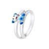 LÉA & ARTHUR - Children's Ring "TEDDY" - 925 Thousandths Rhodium-plated Silver - Adjustable Size - Children's Jewelry