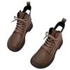 Premium Thick-soled Martin Boots Women's Campus Style Autumn and Winter New Thin Short Boots Versatile Leather Boots