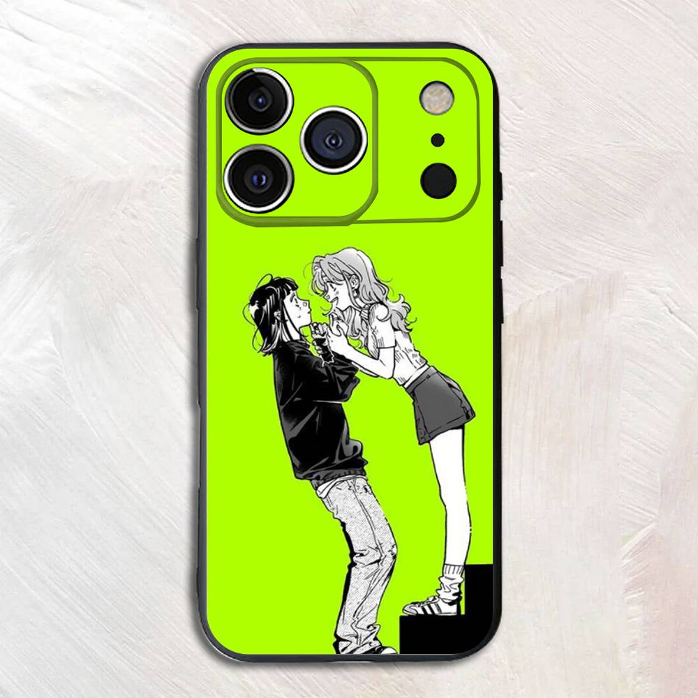 Cartoon Aya Osawa Mitsuki Koga Black Matte Phone Case For iPhone 17,16,15,14,13,12,13,12,11 Pro Max Plus mini XS Soft Back Cover
