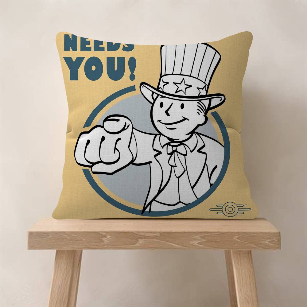 Hot Game FFallouts Vault BBoys Personalized Pillow Dust Cover Bedroom Kids Party Decoration Pillowcase Birthday Children