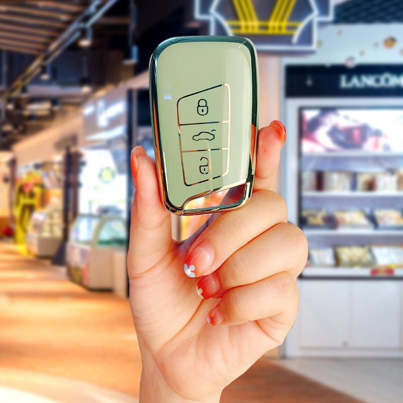 Чехол для ключа 2021 года для Volkswagen Magotan B8, Passat CC, Sagitar, Polo, Lavida, Bora, Tiguan.