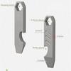 NEW Mini TC4 Titanium Alloy Crowbar Bottle Opener Graduated Scale Hexagon Wrench EDC Outdoor Tools Multifunction Camping Gear