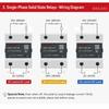 Delixi solid state relay SSR single-phase DC control AC 10A25A40A60A80A CDG11DA120A Relays 5