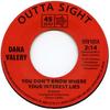 7-дюймовая пластинка DANA VALERY / DANA VALERY - You Don't Know Where Your Interest  OSV105 Вне поля зрения Nor 1967 UK Соул/Фанк