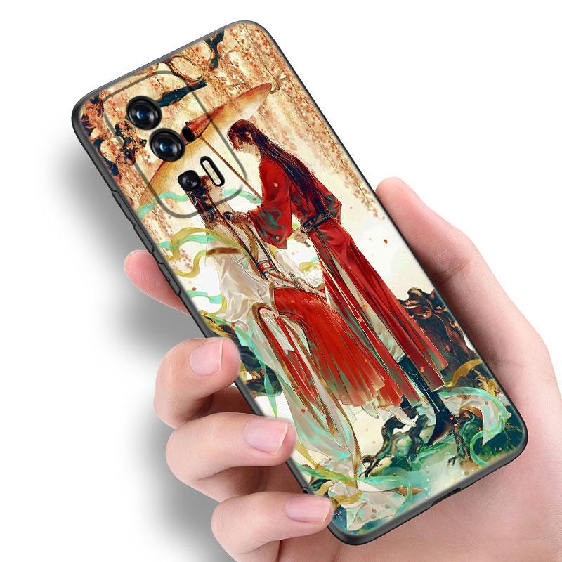 Благословение Небесного Чиновника Черный Чехол Для Телефона Xiaomi Redmi 7A 8A 9A 10A 11A 9C 10C 12C 13C 11 Prime A1 A2 + 12 4G Note 9T 12R
