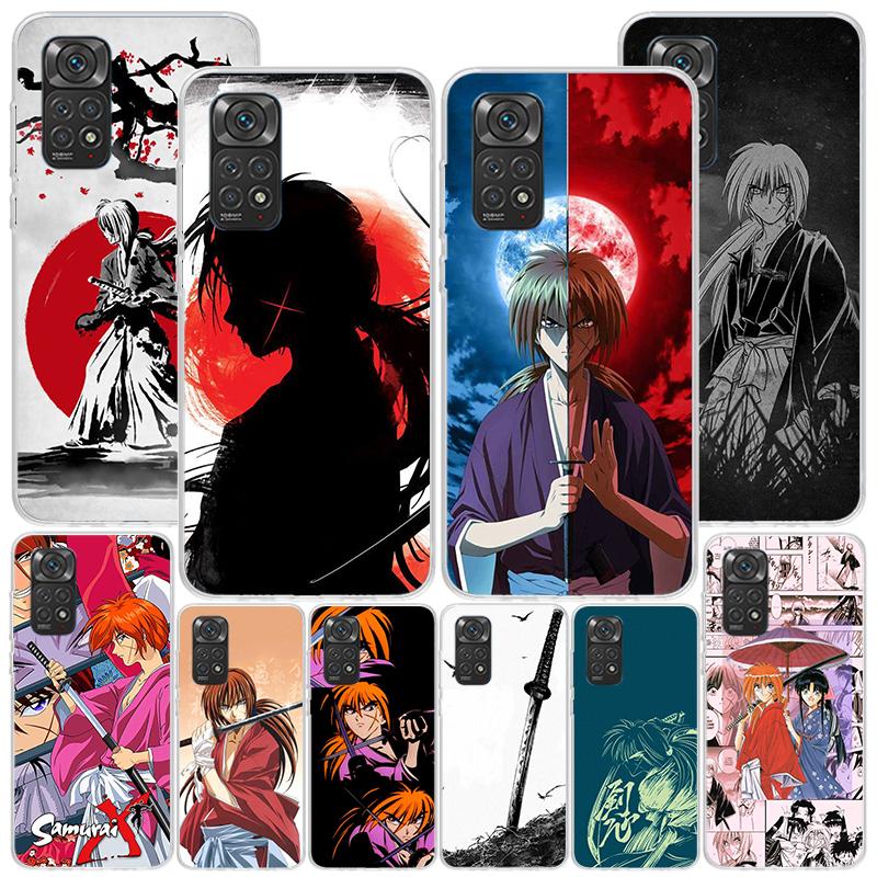 Чехол для телефона с аниме Rurouni Kenshin для Xiaomi Redmi Note 15 14 13 12S 12 11 Pro Plus 14S 11S 11E 10 10S 11T 5G Персонализированный чехол