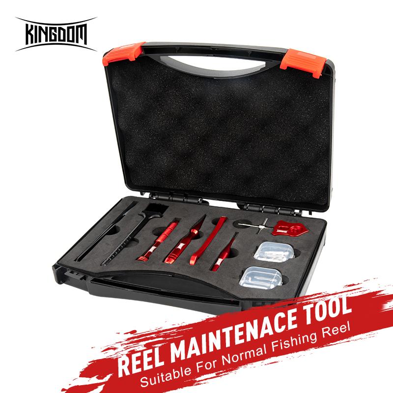 Kingdom Набор для ухода за рыболовной катушкой, многофункциональный инструмент для обслуживания рыболовной катушки