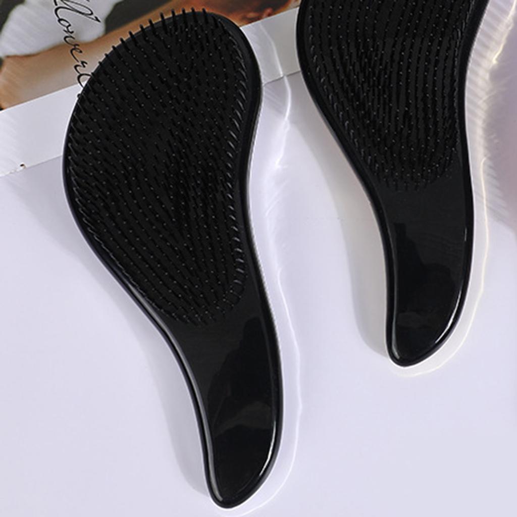 Распутывающая щетка с гальваническим покрытием, предотвращающая статическое электричество, модная, портативная, массажная расческа для женщин и мужчин