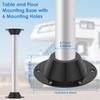 2Pcs Camper Table Leg Base Aluminium Alloy RV Pedestal Table Anti-rust RV Table Floor Mounting Base for RV Dinette Table