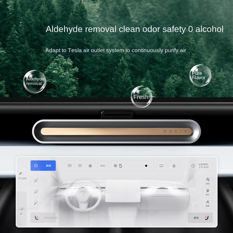 Для Tesla Model Y 3, автомобильная ароматерапия, автомобильный парфюм, свет, аромат, аксессуары для салона автомобиля, автомобильный воздух