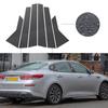 6 шт. стойки кузова автомобиля под карбон для KIA Optima K5 2016-2020, накладки на стойки дверей и окон, наклейки