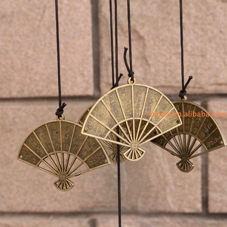 Factory Price Wind Chimes 66cm Hot Sales Metal Pipe Fan Wall Hanging Home Balcony Ornament Wind Chime Garden House Decoration
