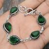 Chrome Diopside Gemstone 925 Sterling Silver Handmade Amazing Bracelet
