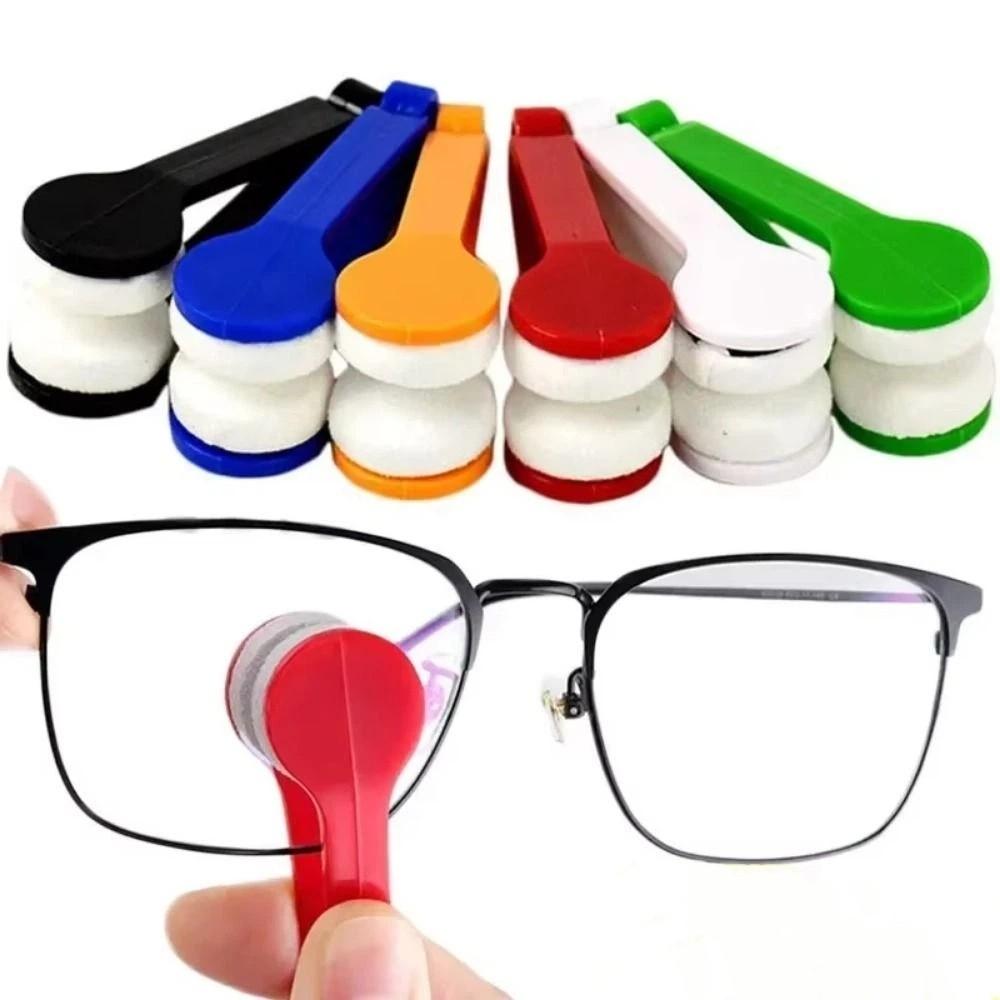 5Pcs Two-side Sun Glasses Cleaning Brush Creative Mini Glasses Cleaner Eyeglass Wiping Tool