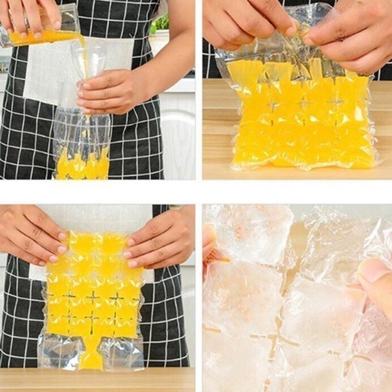 Disposable Self-Sealed Ice Pack 50/100 Pcs Food Grade Edible Freezer Bag for Office Worker Breast Milk Carry Use
