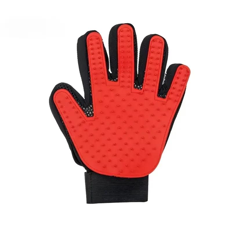 Pet Hair Removal Grooming Gloves Rubber Massage Brushes Effective Cat Fur Cleaning Tool for Daily Cat Care and Grooming Supplies