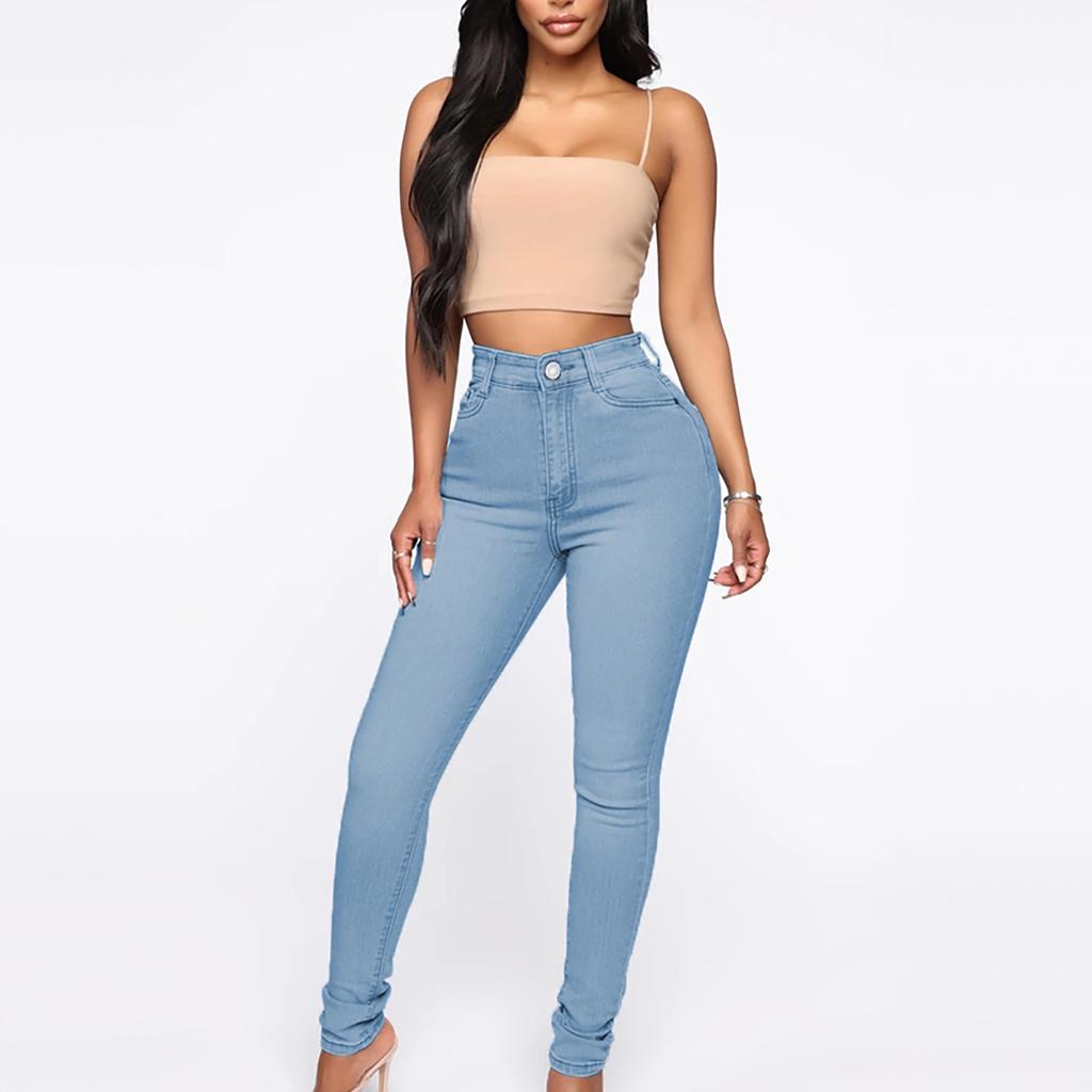 Women's Skinny Jeans Plus Size Fashion Casual Pencil Pants