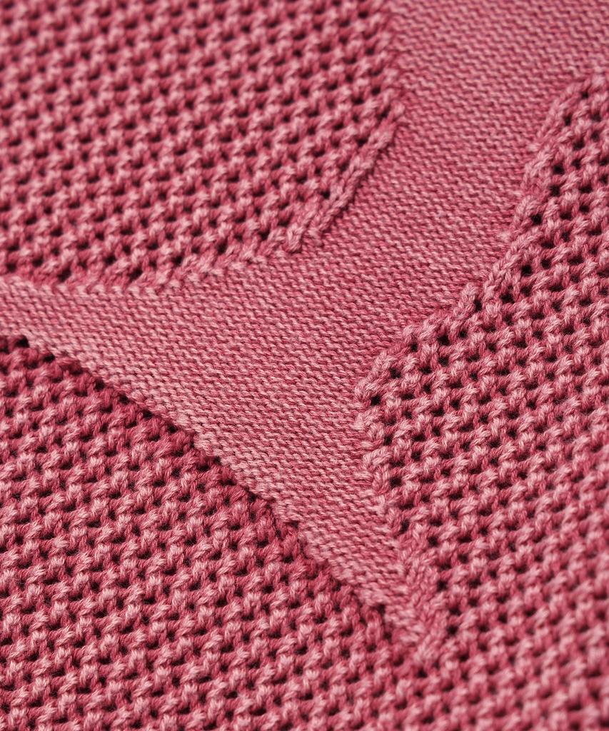 CRITIC Wormhole Logo Natural Dyeing Mesh Knit Pink